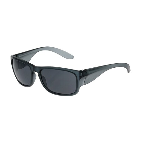 Pip Full Frame Safety Glasses with Translucent Charcoal Frame, Gray Lens and Anti-Scratch / Anti-Fog 250-57-0021